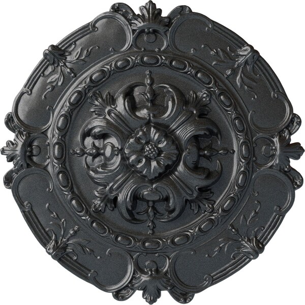 Ekena Millwork Southampton Ceiling Medallion, Hand-Painted Pewter, 16 1/2"OD x 2 3/8"P CM16SOPES - main
